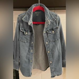 Long Sleeve Denim Button Down